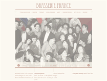 Tablet Screenshot of brasseriefrance.no